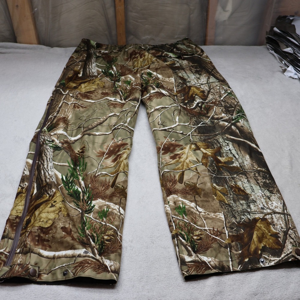 Russell‎ Outdoors Pants Men Large Camo Realtree Raintamer II Hunting Gear  41x33